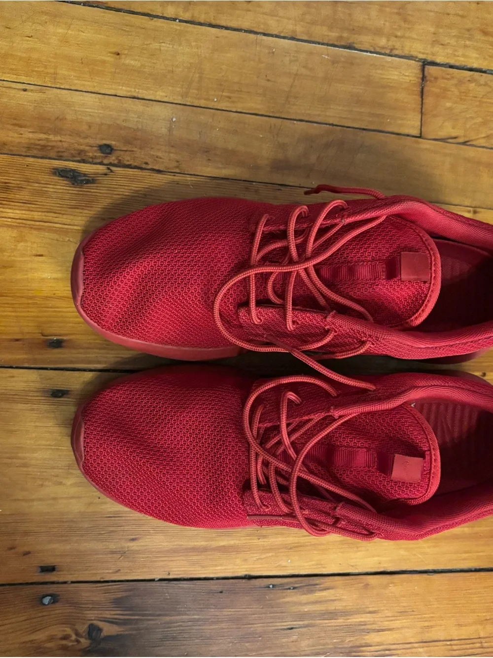 Nike Roshe Run Men's Athletic Running Sneakers Red, Size 11